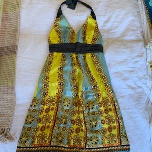 Anthropologie Halter Dress